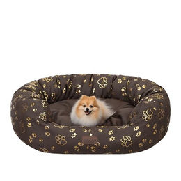 Bjird Oval Hundebett für große Hunde Braun 75x60 cm Wasserdicht und Waschbar mit Oeko-Tex Zertifizierung – Bild 1 von 5