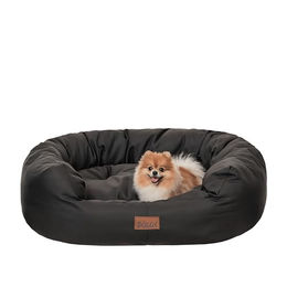 Bjird Oval Hundebett Schwarz Größe L aus wasserdichtem Oxford-Gewebe mit Oeko-Tex Zertifizierung für große Hunde – Bild 1 von 9