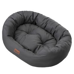 Bjird Oval Hundebett XXL für große Hunde wasserdicht und waschbar in Graphit 114x94 cm mit Oeko-Tex Zertifizierung – Bild 1 von 6