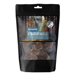 Produktbild von Black Canyon Beutehappen Straußenhals Hundesnack 75g