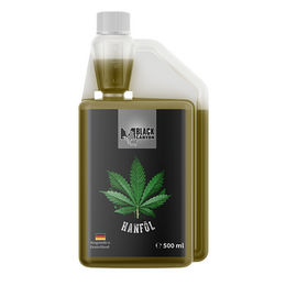 Produktbild von Black Canyon Hanföl Haut-Fell-Supplement Vegan 500ml