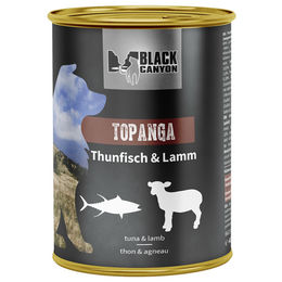 Produktbild von Black Canyon Nassfutter für ausgewachsene Hunde Topanga Thunfisch und Lamm 6 x 820 g
