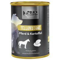 Produktbild von Black Canyon Nassfutter für ausgewachsene Hunde Yellowstone Pferd & Kartoffel 12 x 410 g