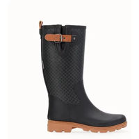 Produktbild von Black Fox Tennessee Reitstiefel aus Gummi wasserdicht Schwarz Unisex