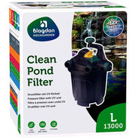 Produktbild von Blagdon Aquagarden Clean Pond Druckfilter L 13000 mit UV-Klärer für klares Teichwasser inklusive Clean Pond Pods