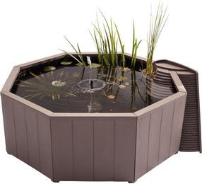 Blagdon Aquagarden Raised Nature Pond 190 L Naturteich mit Solar-Schwimmfontäne und Vogelbad – Bild 1 von 1