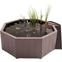 Produktbild von Blagdon Aquagarden Raised Nature Pond 190 L Naturteich mit Solar-Schwimmfontäne und Vogelbad