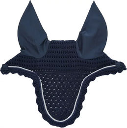 Produktbild von Blaue HFI Kopfbedeckung Mütze für Pferde Warmblut