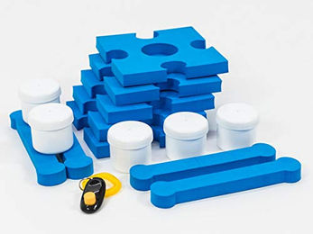 Blaues Hundespielzeug aus Kunststoff für Agility und Geruchssinn Training – Bild 1 von 2