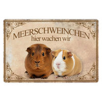 Produktbild von Blechschild Vintage Meerschweinchen HIER WACHSEN WIR