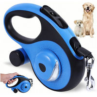 Produktbild von BlingBin Automatische Rollleine für Hunde mit Kotbeutelhalterung 8 m Blau