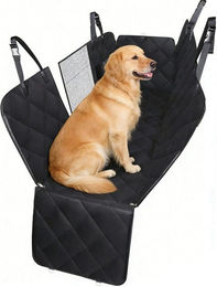 BlingBin Autoschondecke für Hunde aus wasserdichtem Oxford-Gewebe in Schwarz – Bild 1 von 5