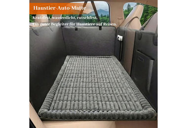 BlingBin Autoschondecke für Hunde Grau Rutschfeste Hundematte für die Rückbank 130x63cm – Bild 1 von 3