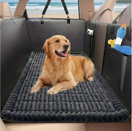 BlingBin Autoschondecke für Hunde Grau Rutschfeste Hundematte für die Rückbank 130x63cm – Bild 1 von 3