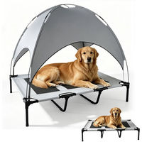 Produktbild von BlingBin Erhöhtes Hundebett mit Dach für große Hunde aus Oxford-Gewebe XL
