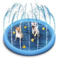 Produktbild von BlingBin Hundepool Planschbecken für Hunde 150x150 cm Blau aus Kunststoff wasserfest