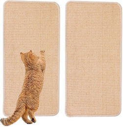 Produktbild von BlingBin Kratzmatte für Katzen aus Sisal 2er Set 60x30cm als Möbelschutz - 2 x 60 cm