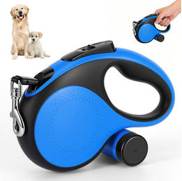 BlingBin Rollleine für Hunde aus Nylon und ABS mit 5m Länge in Blau – Bild 1 von 5