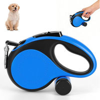 Produktbild von BlingBin Rollleine für Hunde mit 8m Nylon-Leine und ABS-Gehäuse in Blau