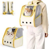 Produktbild von BlingBin Tiertransporttasche Katzenrucksack aus Oxford-Gewebe mit Mesh für Katzen bis 5 kg