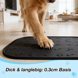 Blinkit Futtermatte für Hunde aus lebensmittelechtem Silikon Grau 60x40cm – Bild 1 von 1