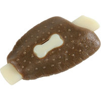 Produktbild von Blinkit Hunde-Kausnack Hähnchenflügel-Form aus Rindshaut und Nylon für kleine bis mittelgroße Hunde Braun 15x8x3 cm