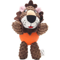 Produktbild von Blinkit Hunde Plüschspielzeug mit Quietscher aus Cordstoff und Naturkautschuk bunt für alle Hunderassen