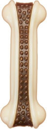 Blinkit Hundekauspielzeug Knochenform aus Rindshaut und Nylon zur Zahnhygiene 16x6x4 cm – Bild 1 von 1