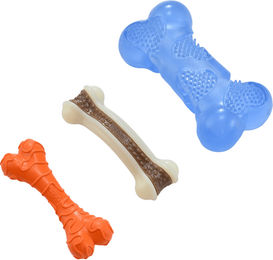 Blinkit Hundezahnspielzeug-Set aus Nylon mit Rindgeschmack zur Zahnpflege für Welpen, Adult und Senior – Bild 1 von 1