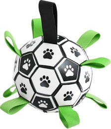 Blinkit Interaktives Fußballspielzeug für Hunde aller Größen aus bissfestem Polyester, 15 cm, Bunt – Bild 1 von 1