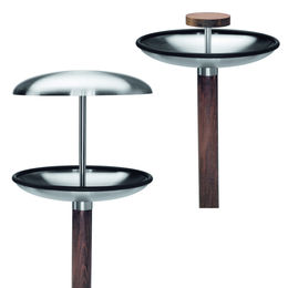 Blomus Fuera 2-in-1 Vogel Futterstation und Tränke aus Edelstahl und Hartholz 132 x 25,5 x 25,5 cm – Bild 1 von 6