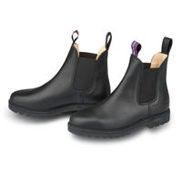 Produktbild von Blue Heeler Jackaroo Chelsea Boots Reitstiefel aus Leder Schwarz Größe 38 für Damen wasserabweisend