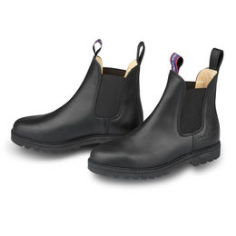 Produktbild von Blue Heeler Jackaroo Chelsea Boots Reitstiefel aus Leder Schwarz Größe 44 wasserabweisend