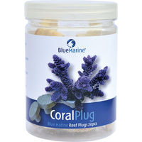 Produktbild von Blue Marine Coral Plug 24 Stück für Meerwasser in Blau und Weiß