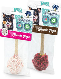 Produktbild von Blue Tree Cheesie Pop Himbeere & Kokos Kausnack für Hunde getreidefrei glutenfrei ohne Zucker 2 x 45 g