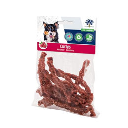 Blue Tree Curlys Kausnack Himbeere mit Rind ohne Farb- und Aromastoffe sowie Konservierungsstoffe 75 g - 75 g – Bild 1 von 4