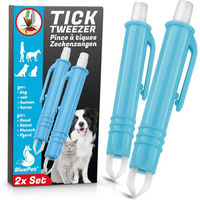 Produktbild von BluePet Automatische Zeckenzange 2er Set Zeckenentferner für Hund und Katze