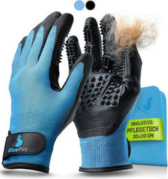 BluePet Fellpflege Handschuh aus Gummi für Hund, Katze und Pferd in Blau – Bild 1 von 4