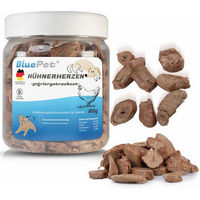 Produktbild von BluePet Gefriergetrocknete Hühnerherzen Hundesnack Monoprotein ohne Konservierungsstoffe 60g