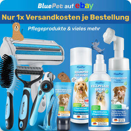 BluePet Krallenschere für Hunde und Katzen mit Schutz und Krallenfeile in Blau – Bild 1 von 3