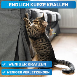 BluePet Mini Krallenschere für Katzen, Welpen, kleine Hunde und Kleintiere in Blau – Bild 1 von 4