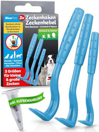 BluePet Zeckenhaken 3er Set zur Zeckenentfernung für Hund, Katze, Pferd und Mensch – Bild 1 von 4