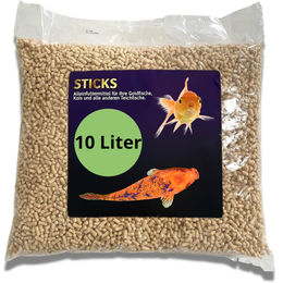 Blumixx Teichsticks Premium Fischfutter für Goldfische und Koi ohne tierisches Protein 10L – Bild 1 von 12