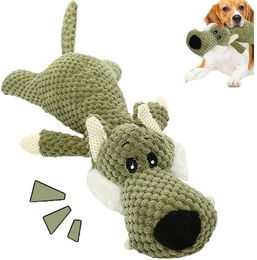 Blusmart Hundekauspielzeug aus Baumwolle mit Quietschefunktion zur Zahnpflege für kleine und mittelgroße Hunde – Bild 1 von 5
