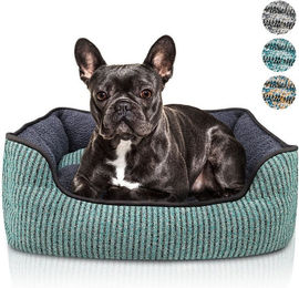 Bluzelle Hundebett Kuscheliges Hundesofa aus Plüsch und Kunstleinen für mittlere Rassen Größe M – Bild 1 von 2