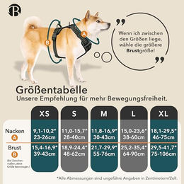 Bluzelle Hundegeschirr für kleine Hunde XS Reflektierendes Anti-Zug Brustgeschirr mit Griff und Tasche für GPS Tracker Grün – Bild 1 von 11