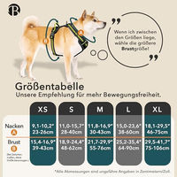 Produktbild von bluzelle Hundegeschirr Sportgeschirr für kleine Hunde mit Reflektoren und GPS-Tasche Schwarz S