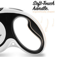 Produktbild von Bluzelle Rollleine für Hunde aus Nylon mit Reflektor und Einhand-Bremssystem Größe S - 5 m