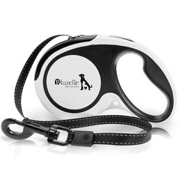 Bluzelle Rollleine für mittlere und große Hunde bis 50kg mit reflektierendem Nylon-Gurt und Einhand-Bremssystem Größe L - 5 m – Bild 1 von 13