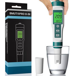 BMUT 8in1 Digitales pH Messgerät Wassertester für Süß- und Salzwasseraquarien sowie Pool und Trinkwasser – Bild 1 von 7